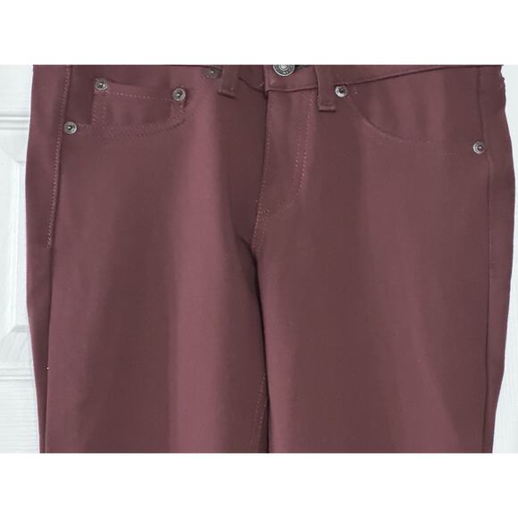 Rag & Bones Women's Jean Leggings In Burgundy Ponte Size (26) Stretchy Jeans - Picture 15 of 16